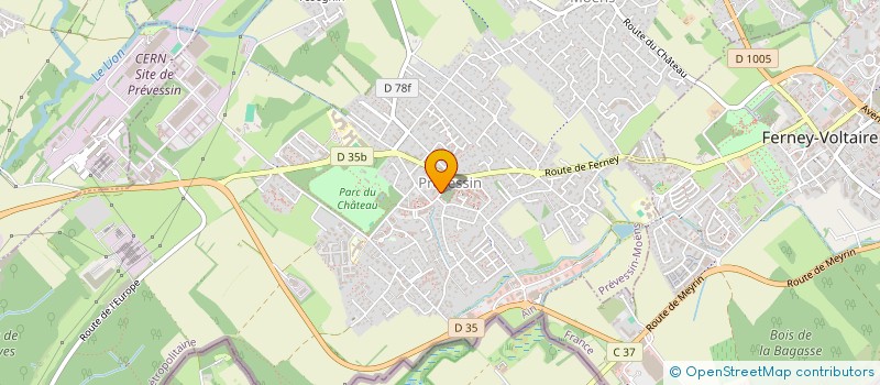 localisation de l'entreprise SAS TOM à PREVESSIN-MOENS