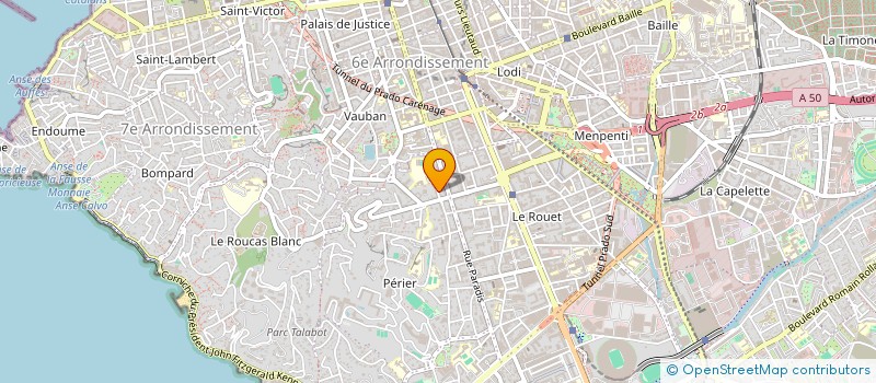 localisation de l'entreprise SAS TOMBAREL  MARSEILLE