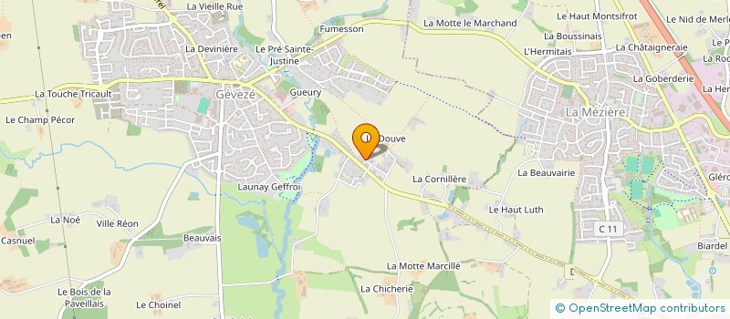localisation de l'entreprise SAS TOMPI à GEVEZE