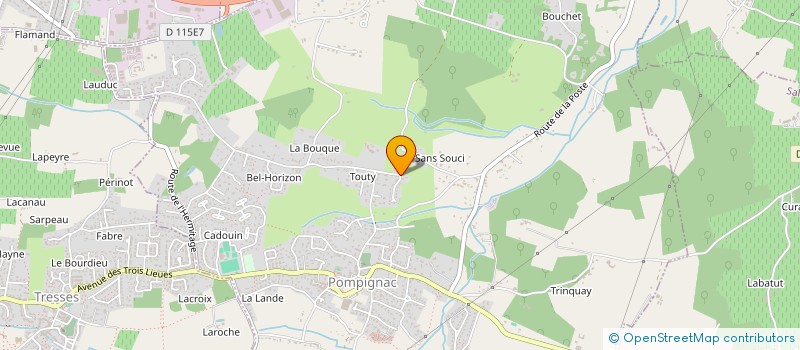 localisation de l'entreprise SAS TONYSTONE  POMPIGNAC