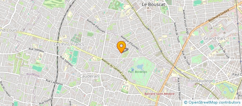 localisation de l'entreprise SAS TOPAZE  BORDEAUX