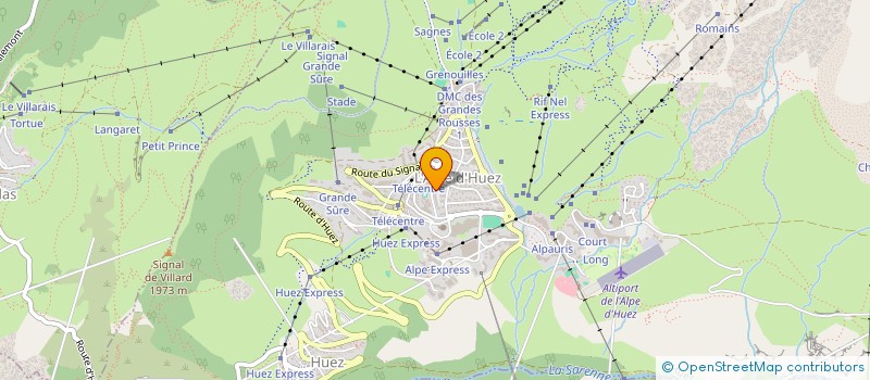 localisation de l'entreprise SAS TOURISME SERVICES & INFORMATIQUE à HUEZ