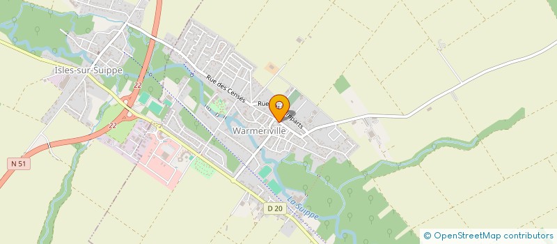 localisation de l'entreprise SAS TOUT UN PLAT  ISLES-SUR-SUIPPE