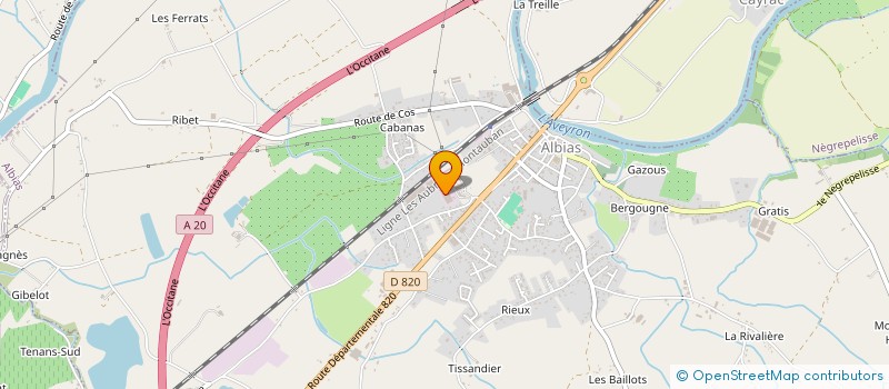 localisation de l'entreprise SAS TP AUTO  ALBIAS