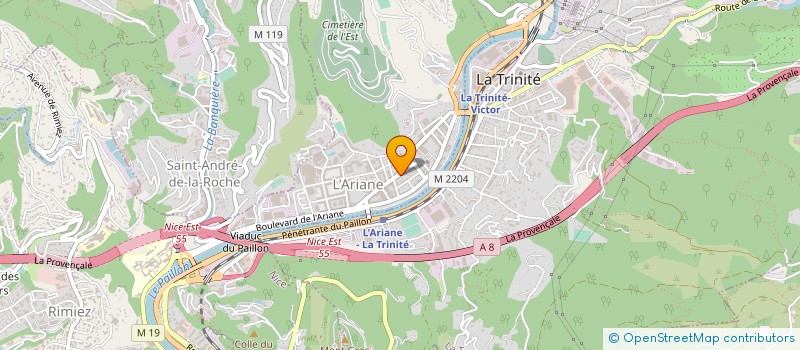 localisation de l'entreprise SAS TPT à NICE
