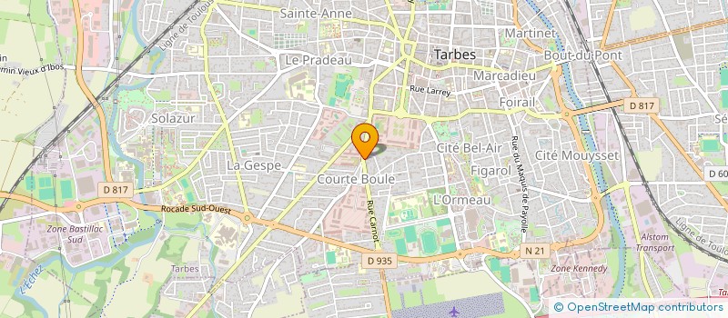 localisation de l'entreprise SAS TRAITEUR DELCASSO à TARBES
