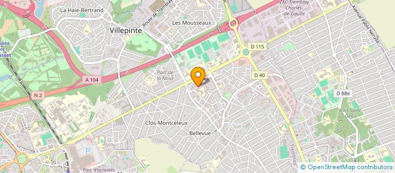 localisation de l'entreprise SAS TRANS'RAPH SERVICES à VILLEPINTE