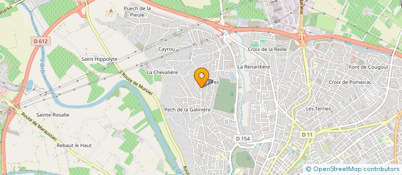 localisation de l'entreprise SAS TRANSPORT HK  BEZIERS