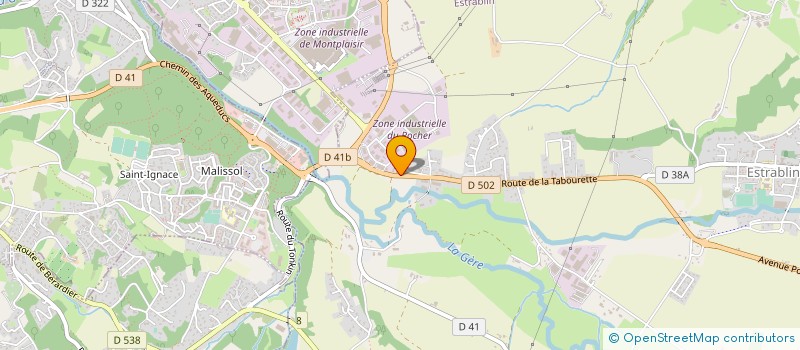 localisation de l'entreprise SAS TRANSPORT SARZIER  ESTRABLIN