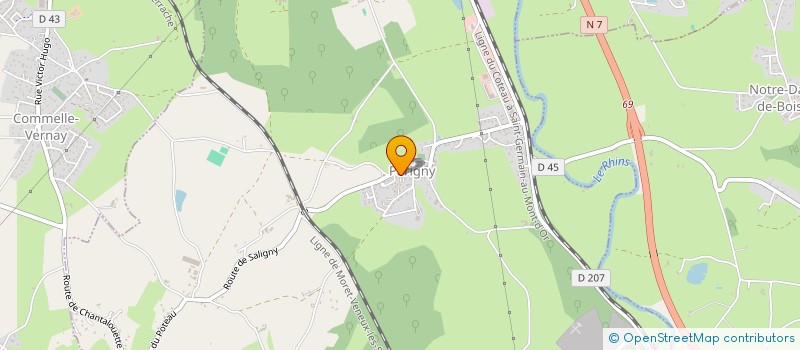 localisation de l'entreprise SAS TRANSPORT VYP à PARIGNY