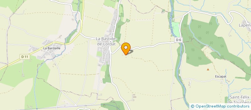 localisation de l'entreprise SAS TRANSPORTS BERNARD - LE PETIT ADRIEN à LA BASTIDE-DE-LORDAT
