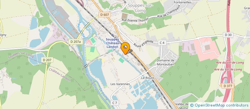 localisation de l'entreprise SAS TRANSPORTS LEGRAS à SOUPPES-SUR-LOING