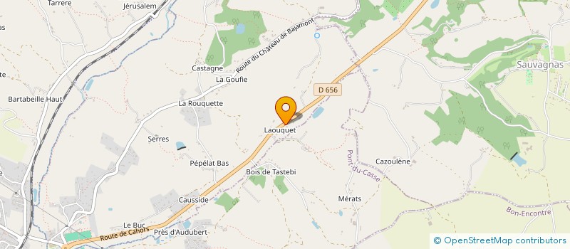 localisation de l'entreprise SAS TRANSPORTS MADIELSA  BAJAMONT