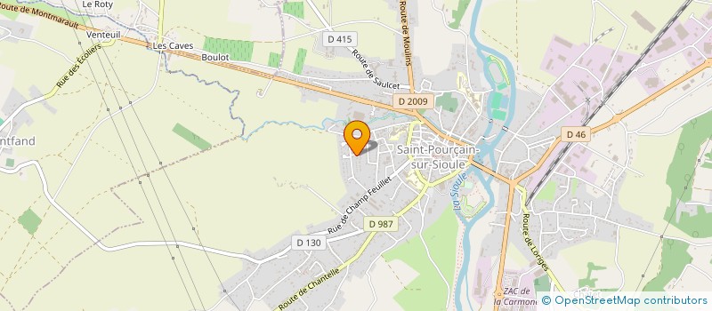 localisation de l'entreprise SAS TRANSPORTS THEVENET à BAYET