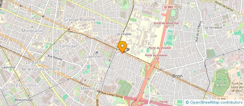 localisation de l'entreprise SAS TREECI à BRON