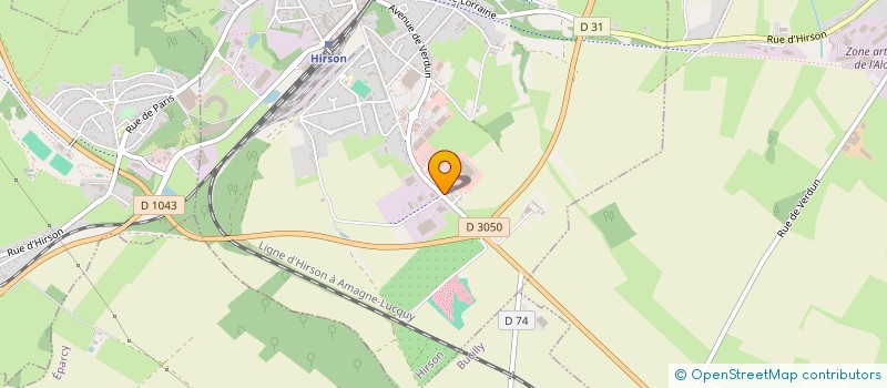 localisation de l'entreprise SAS TRICHET à HIRSON