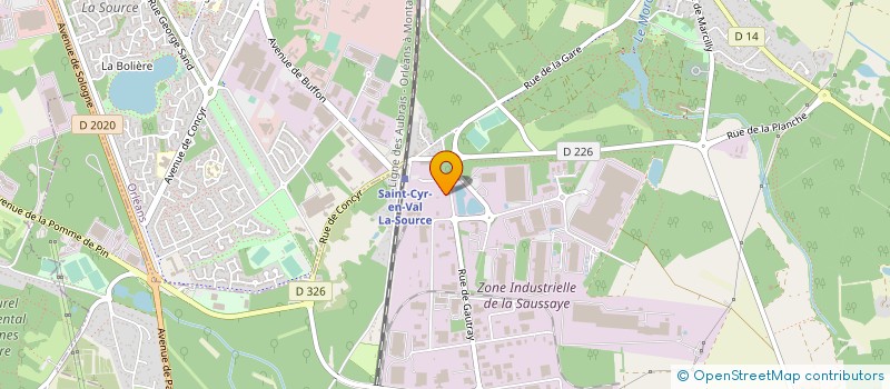 localisation de l'entreprise SAS TRINQUET à SAINT-CYR-EN-VAL