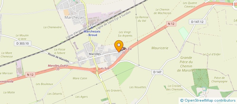 localisation de l'entreprise SAS TRIO 46 à BROUE