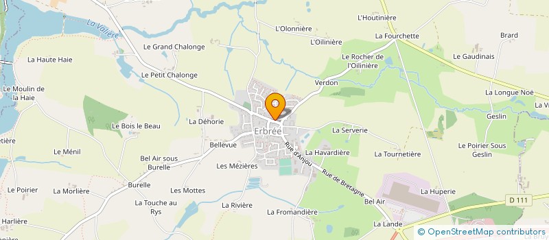 localisation de l'entreprise SAS TROHEL ENERGIE  VITRE