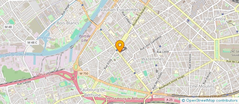 localisation de l'entreprise SAS TROIS CINQ SEPT à LILLE
