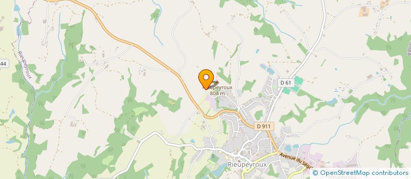 localisation de l'entreprise SAS TRP  RIEUPEYROUX