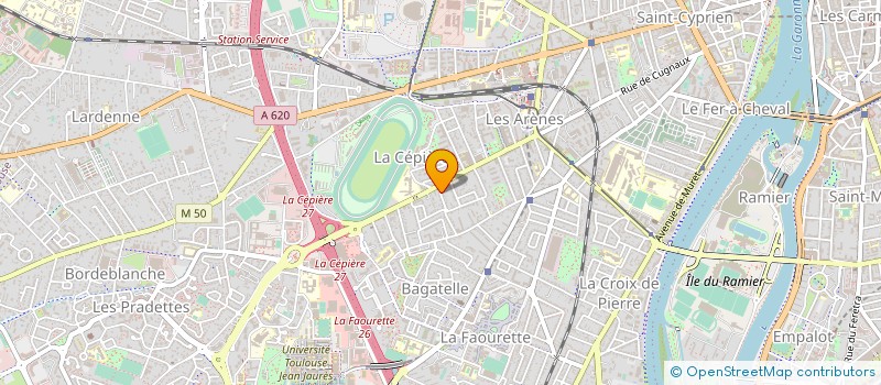 localisation de l'entreprise SAS TRT à TOULOUSE