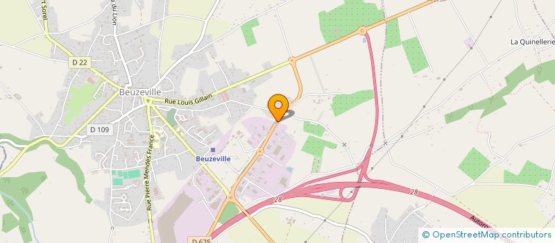 localisation de l'entreprise SAS TRUCHET à BEUZEVILLE