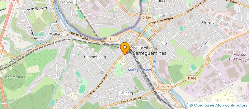 localisation de l'entreprise SAS TRUNKWALD JORDAN  SARREGUEMINES