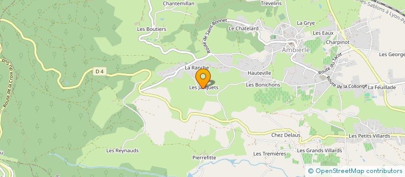 localisation de l'entreprise SAS TSFB  AMBIERLE