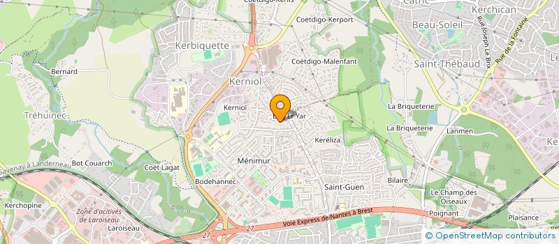 localisation de l'entreprise SAS TUTAR à VANNES