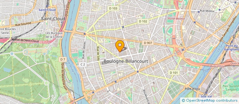 localisation de l'entreprise SAS TVMONLINE à BOULOGNE-BILLANCOURT
