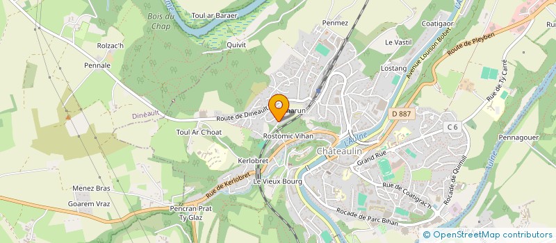 localisation de l'entreprise SAS TY HEOL à CHATEAULIN