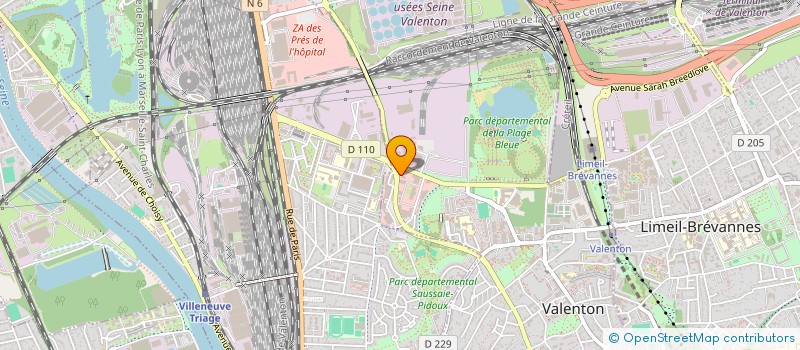 localisation de l'entreprise SAS TYA PEINTURE  VALENTON