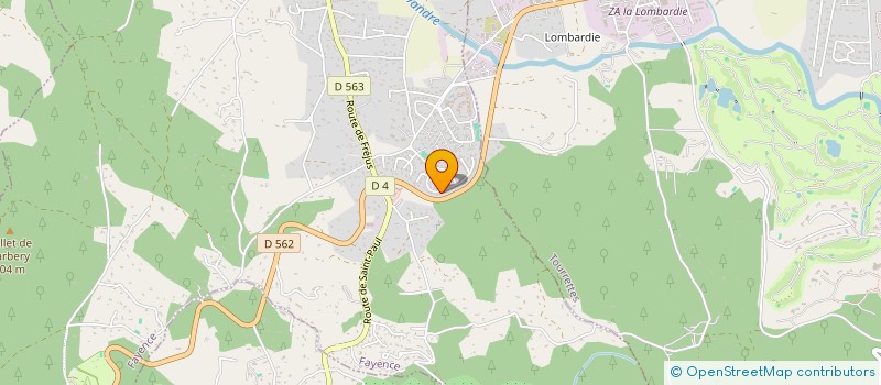 localisation de l'entreprise SAS TYTGAT  FAYENCE