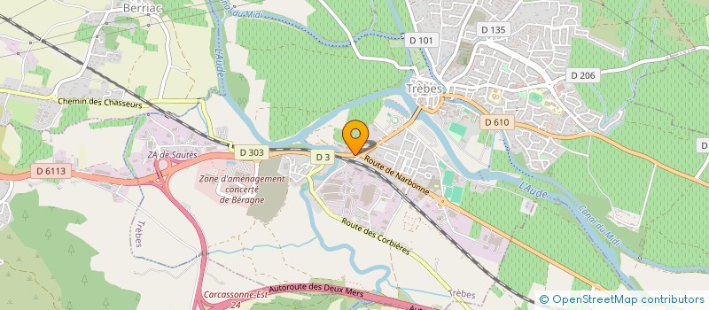 localisation de l'entreprise SAS-U NOUR  TREBES