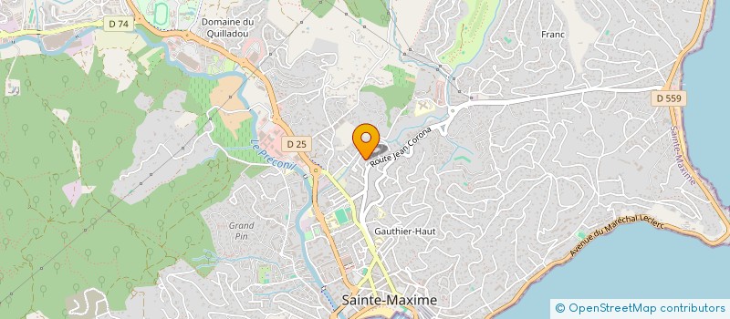 localisation de l'entreprise SAS UJ DISTRIBUTION  SAINTE-MAXIME