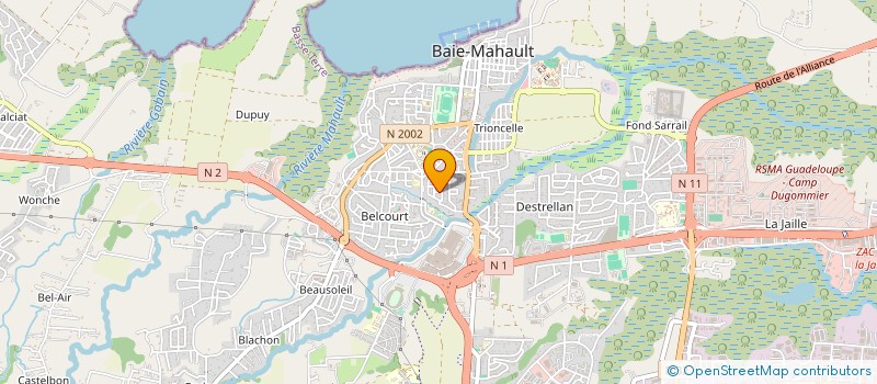 localisation de l'entreprise SAS UNIDIS à BAIE MAHAULT