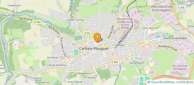 localisation de l'entreprise SAS UNION DES ENERGIES  CARHAIX-PLOUGUER