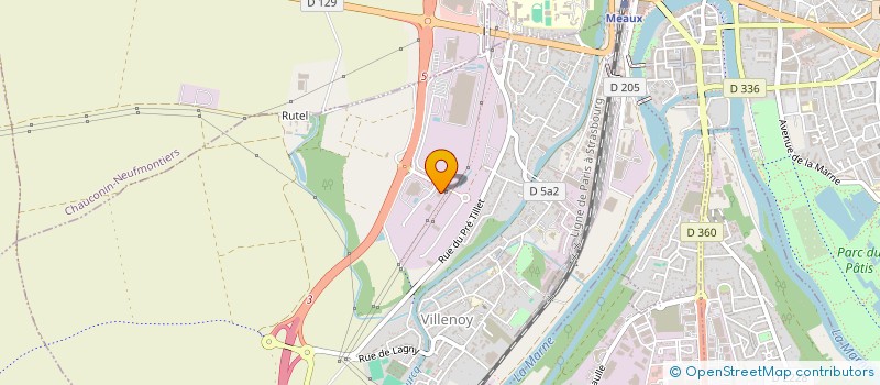 localisation de l'entreprise SAS URBAN PARK 78  VILLENOY