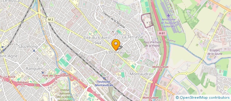 localisation de l'entreprise SAS V.B.G à TOULOUSE