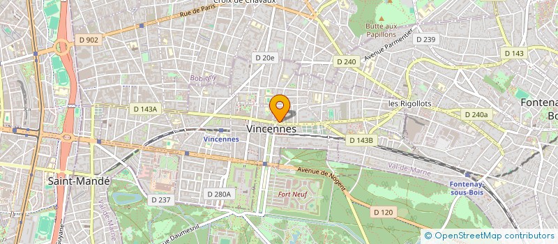 localisation de l'entreprise SAS V&T PRESSING à VINCENNES