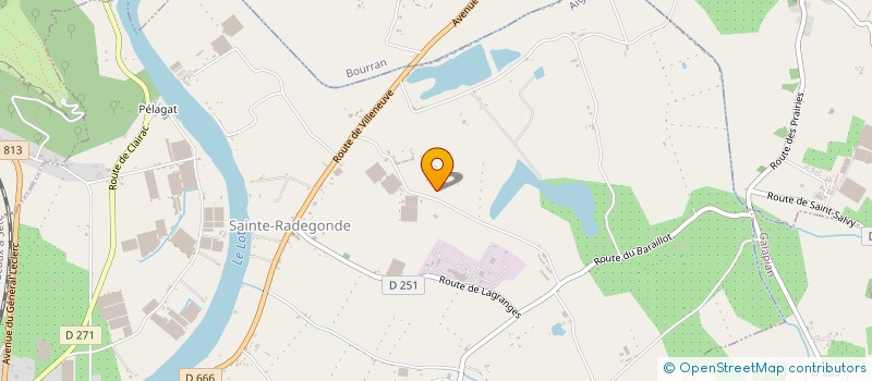 localisation de l'entreprise SAS VAL D'AZUR VA-BATIM  AIGUILLON