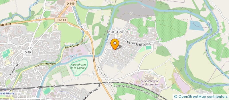 localisation de l'entreprise SAS VALENERGIE  CARCASSONNE