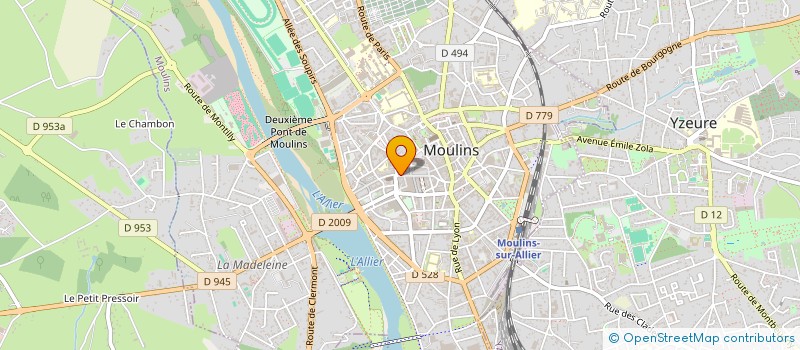 localisation de l'entreprise SAS VALENTINO à MOULINS