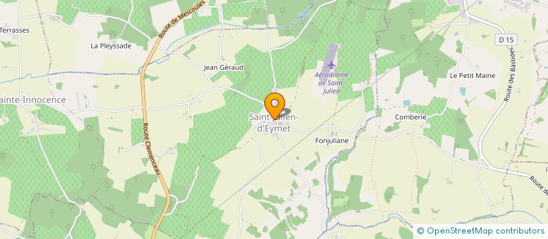 localisation de l'entreprise SAS VALERIANE  SAINT-JULIEN-INNOCENCE-EULALIE