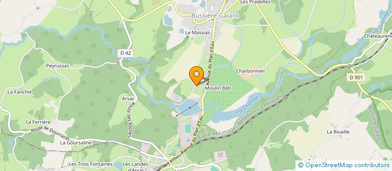 localisation de l'entreprise SAS VALLADE DELAGE à BUSSIERE-GALANT