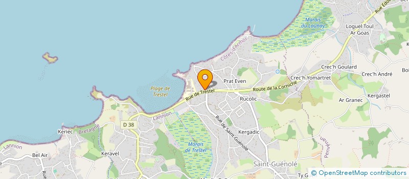 localisation de l'entreprise SAS VALLEE  TREVOU-TREGUIGNEC