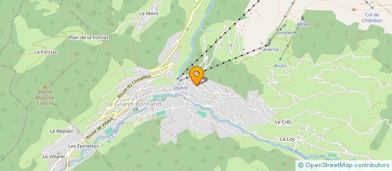 localisation de l'entreprise SAS VALORA  LE GRAND-BORNAND