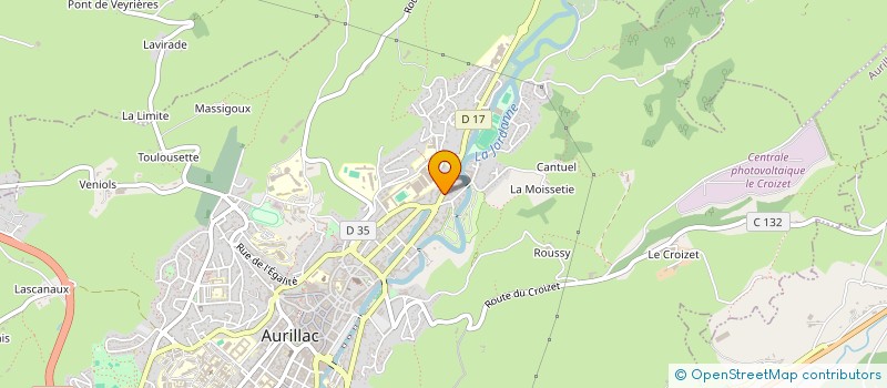 localisation de l'entreprise SAS VALORIS à AURILLAC