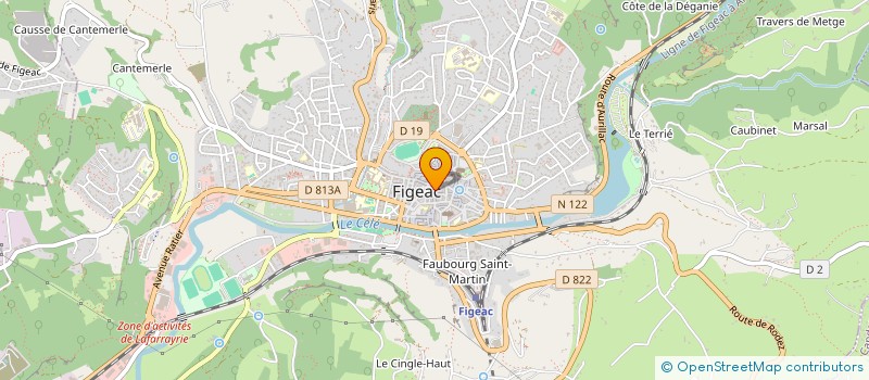 localisation de l'entreprise SAS VALVERDE  FIGEAC